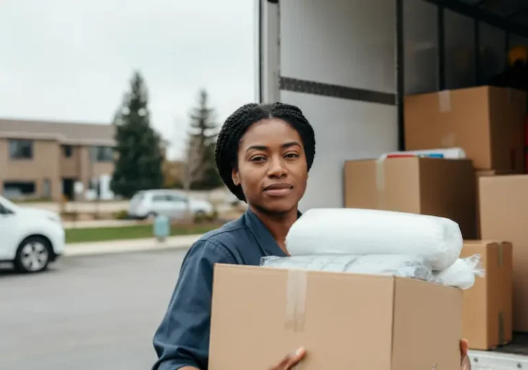 Moving truck rental with professional movers